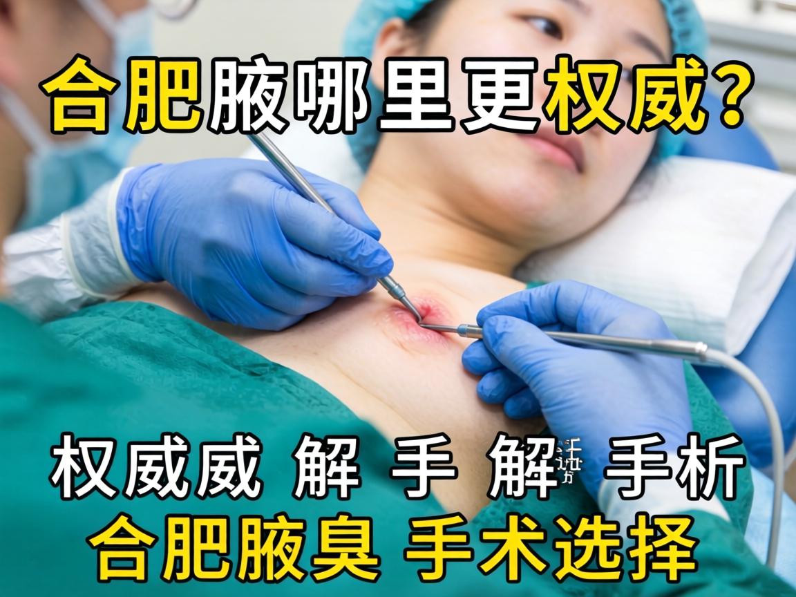 合肥腋臭手术哪里更权威？权威解析合肥腋臭手术选择