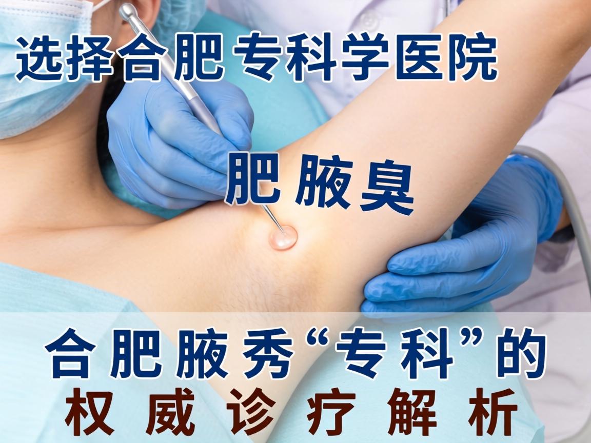 选择合肥腋臭专科医院，合肥腋秀专科的权威诊疗解析