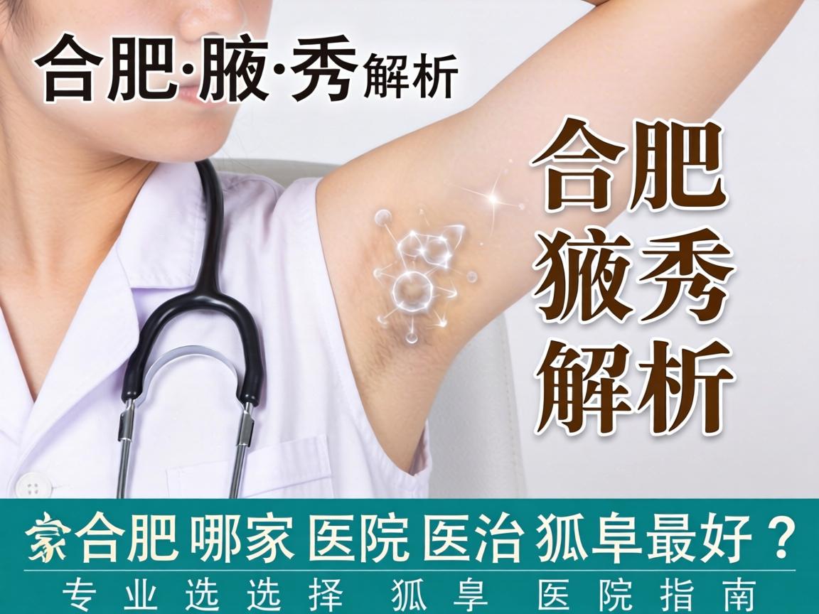 合肥腋秀解析，合肥哪家医院医治狐臭最好？专业选择狐臭医院指南