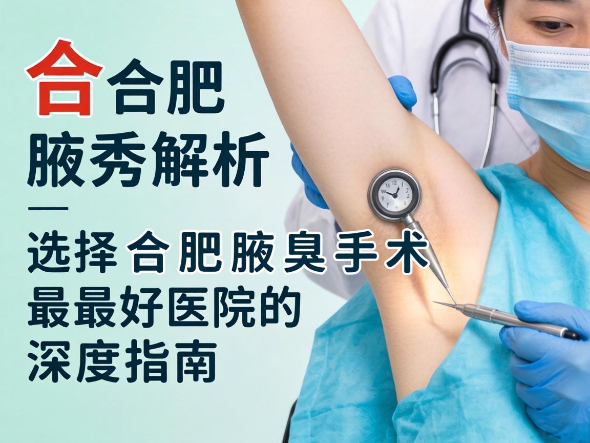 合肥腋秀解析，选择合肥腋臭手术最好医院的深度指南