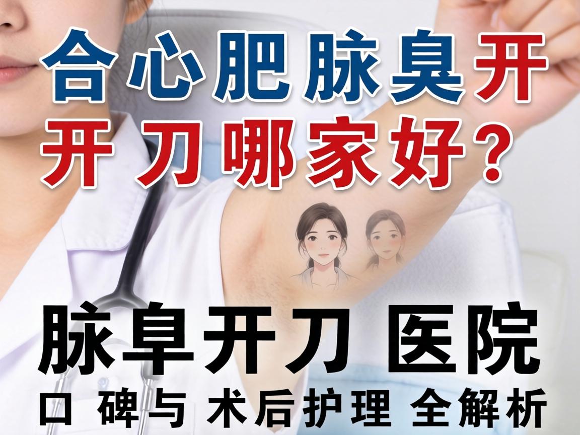 合肥腋臭开刀哪家好？腋臭开刀医院口碑与术后护理全解析