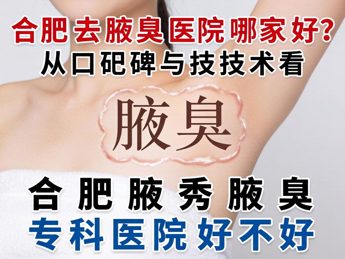 合肥去腋臭医院哪家好？从口碑与技术看合肥腋秀腋臭专科医院好不好