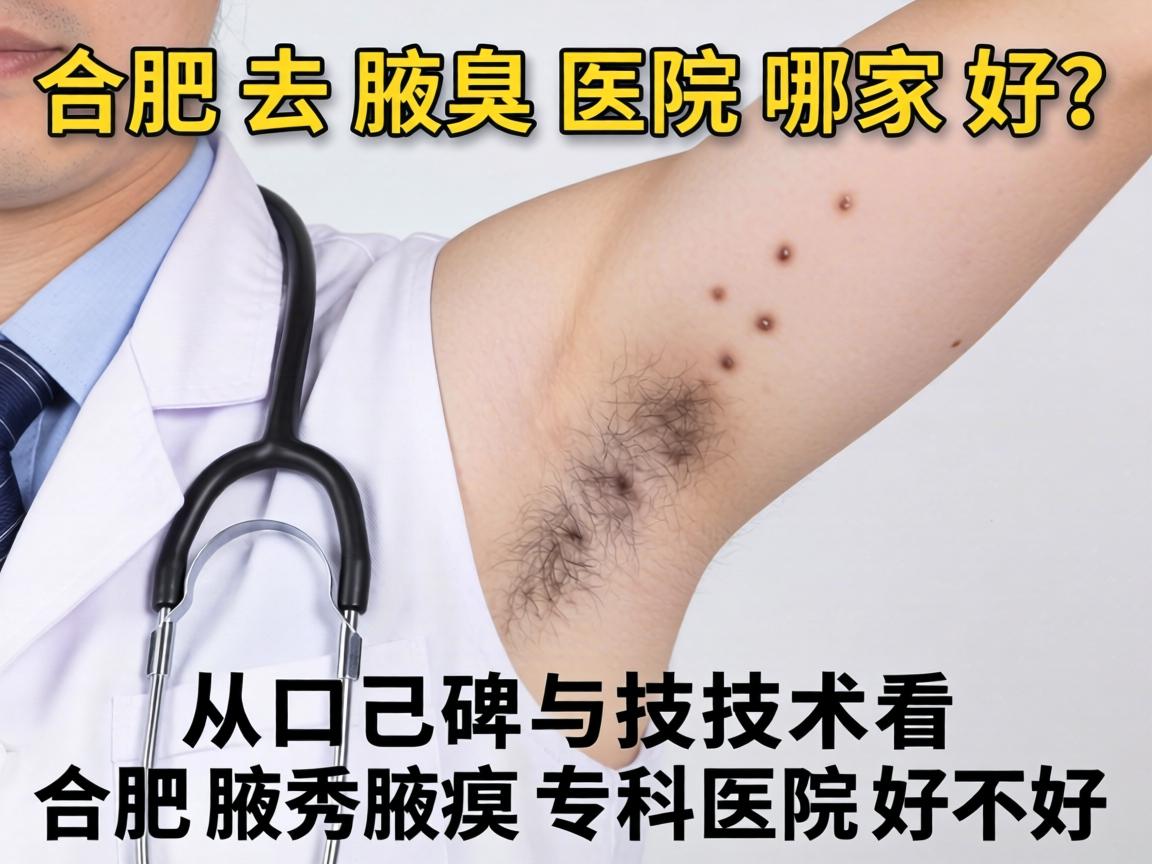 合肥去腋臭医院哪家好？从口碑与技术看合肥腋秀腋臭专科医院好不好