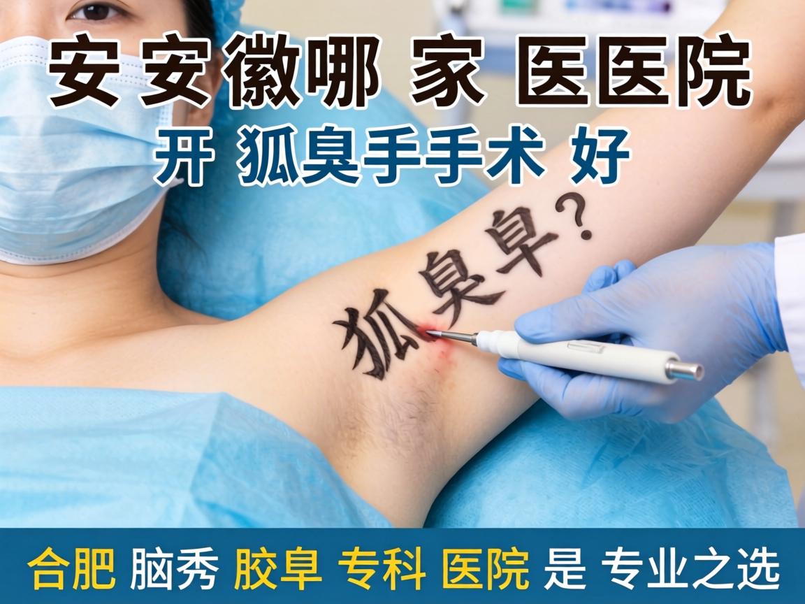 安徽哪家医院开狐臭手术好？合肥腋秀腋臭专科医院是专业之选