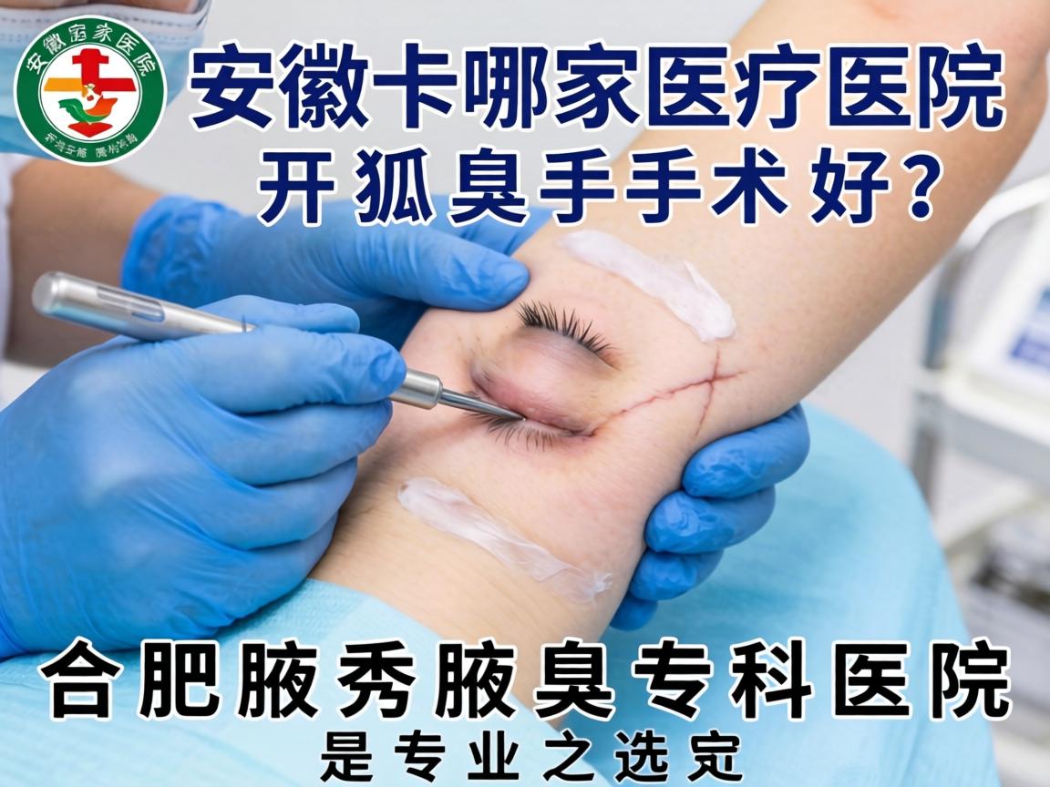 安徽哪家医院开狐臭手术好？合肥腋秀腋臭专科医院是专业之选