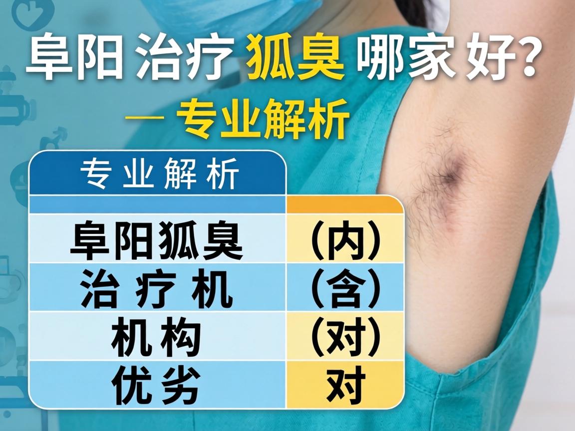 阜阳治疗狐臭哪家好？专业解析阜阳狐臭治疗机构的优劣（内含对比表）