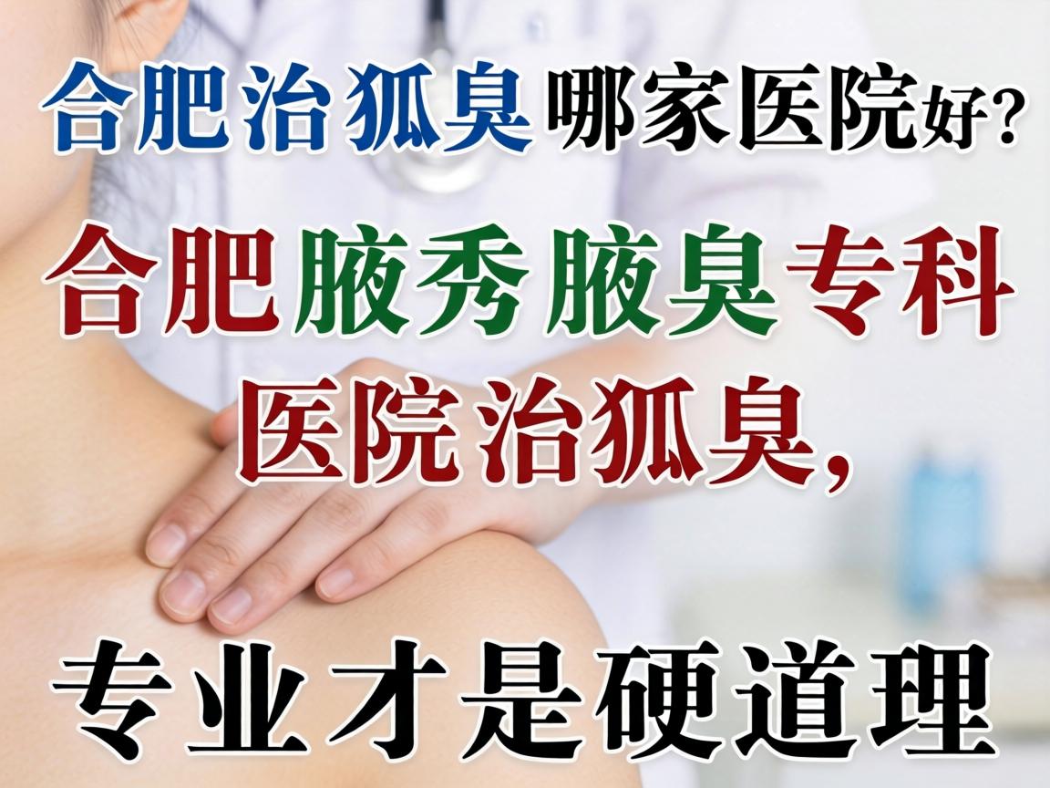 合肥治狐臭哪家医院好？合肥腋秀腋臭专科医院治狐臭，专业才是硬道理