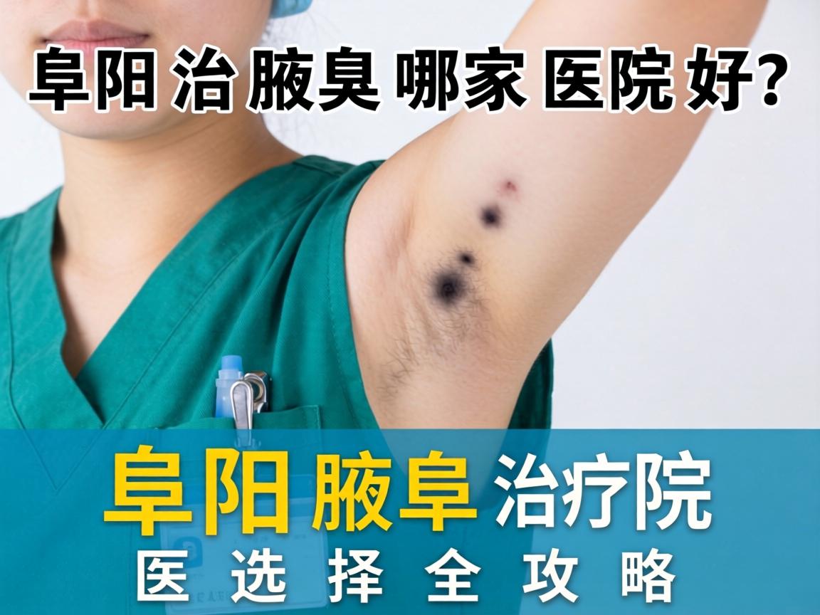 阜阳治腋臭哪家医院好？阜阳腋臭治疗医院选择全攻略