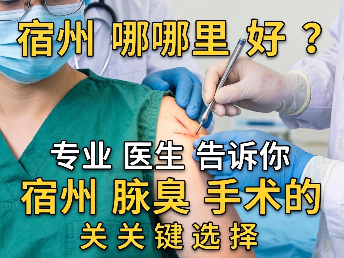 宿州腋臭手术哪里好？专业医生告诉你宿州腋臭手术的关键选择