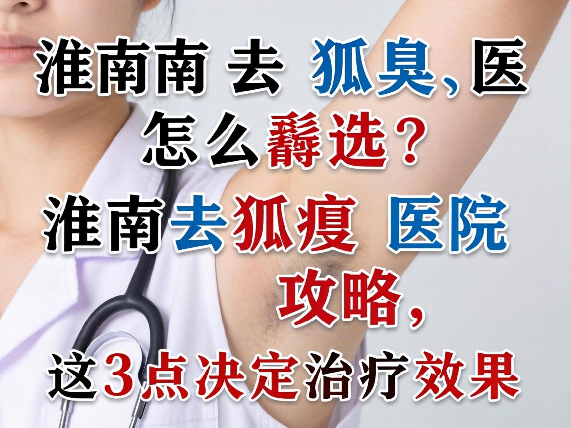 淮南去狐臭医院怎么选？淮南去狐臭医院攻略，这3点决定治疗效果