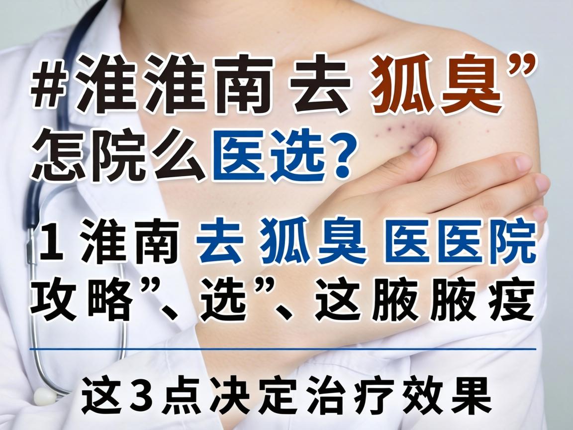 淮南去狐臭医院怎么选？淮南去狐臭医院攻略，这3点决定治疗效果