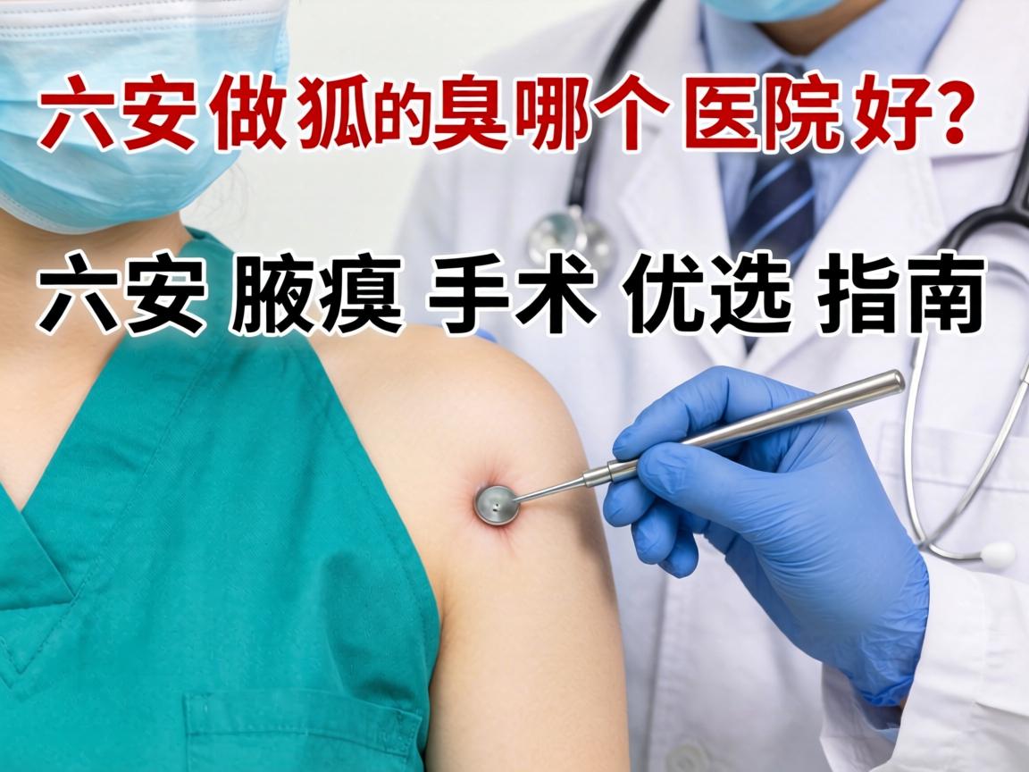 六安做狐臭哪个医院好？六安腋臭手术优选指南