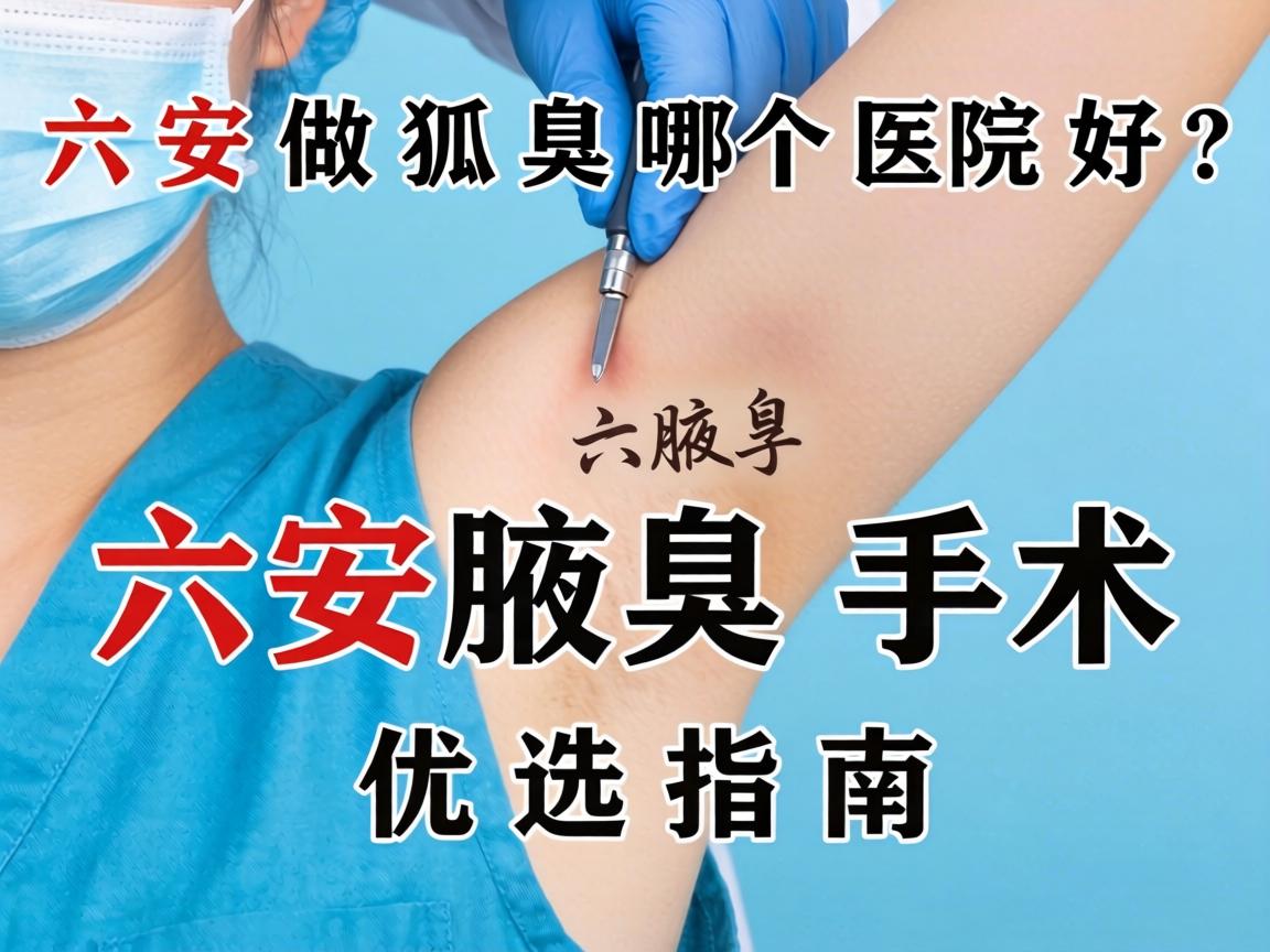 六安做狐臭哪个医院好？六安腋臭手术优选指南