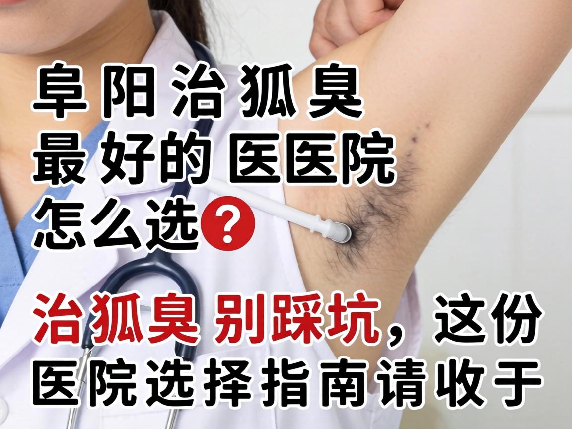 阜阳治狐臭最好的医院怎么选？治狐臭别踩坑，这份医院选择指南请收好