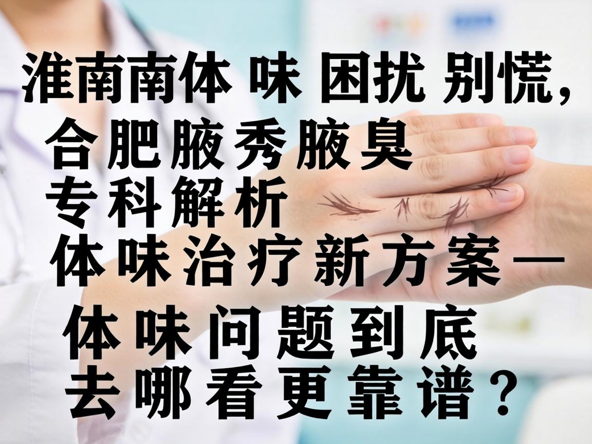 淮南体味困扰别慌，合肥腋秀腋臭专科解析体味治疗新方案—体味问题到底去哪看更靠谱？