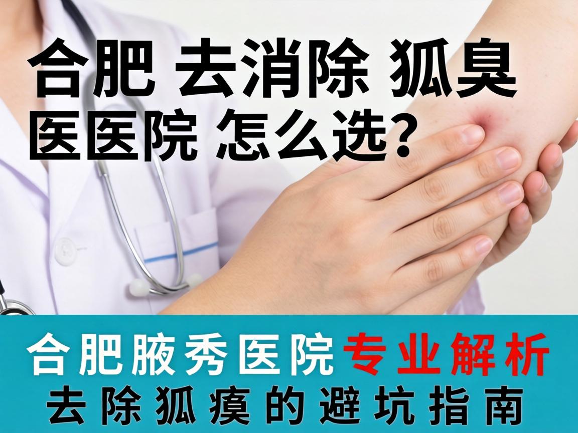 合肥去除狐臭医院怎么选？合肥腋秀医院专业解析去除狐臭的避坑指南
