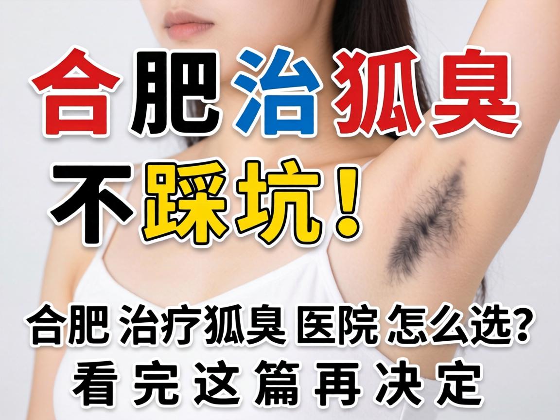 合肥治狐臭，不踩坑！合肥治疗狐臭医院怎么选？看完这篇再决定