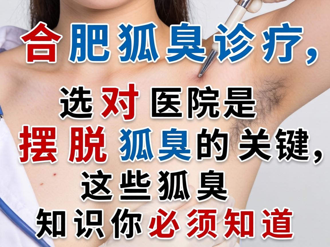 合肥狐臭诊疗，选对医院是摆脱狐臭的关键，这些狐臭知识你必须知道