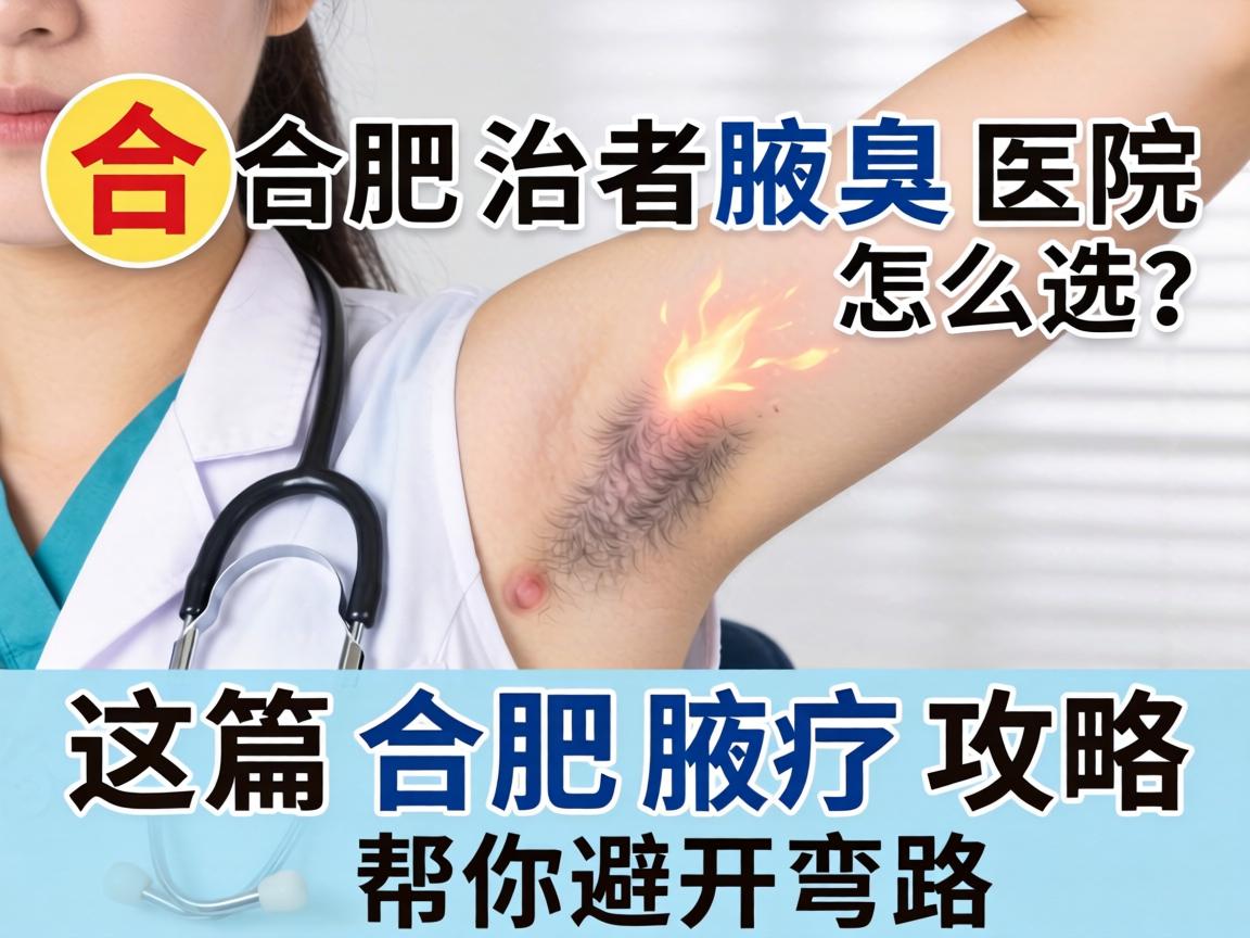 合肥治腋臭医院怎么选？这篇合肥腋臭攻略帮你避开弯路