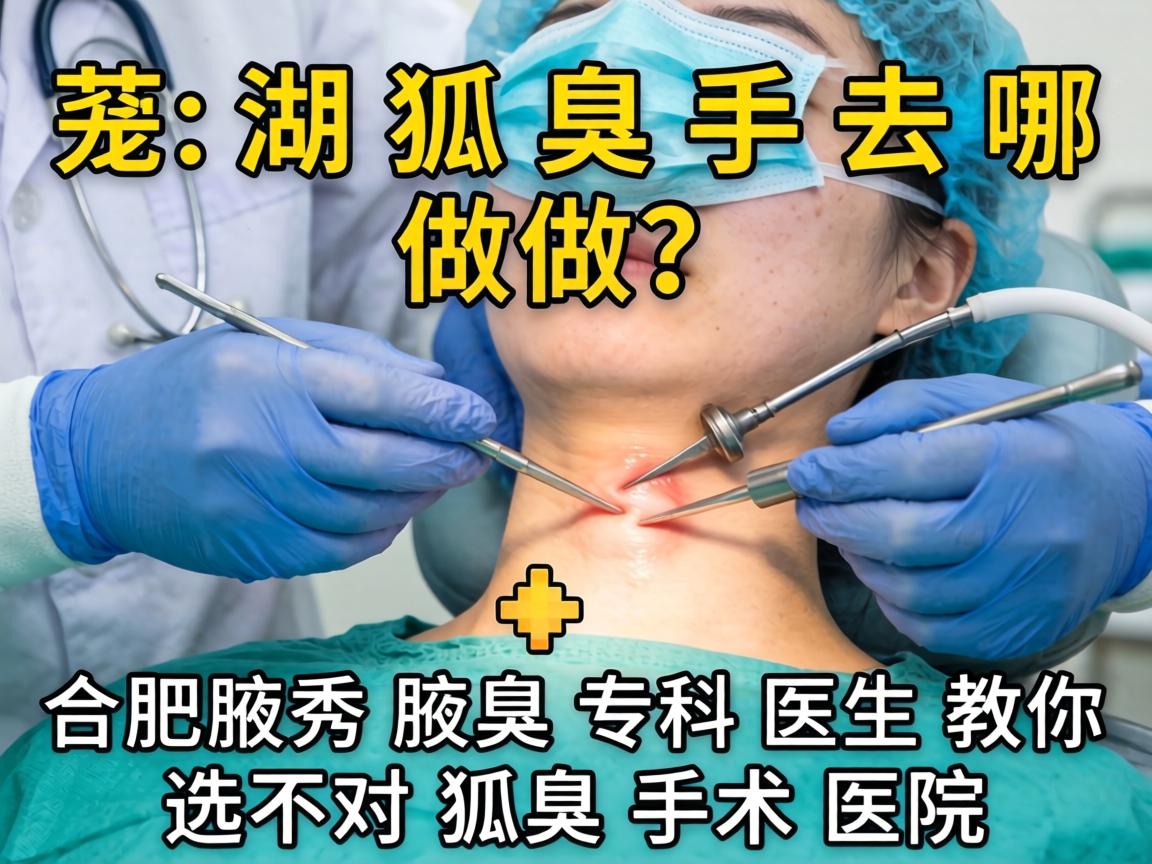 芜湖狐臭手术去哪做？合肥腋秀腋臭专科医生教你选对狐臭手术医院