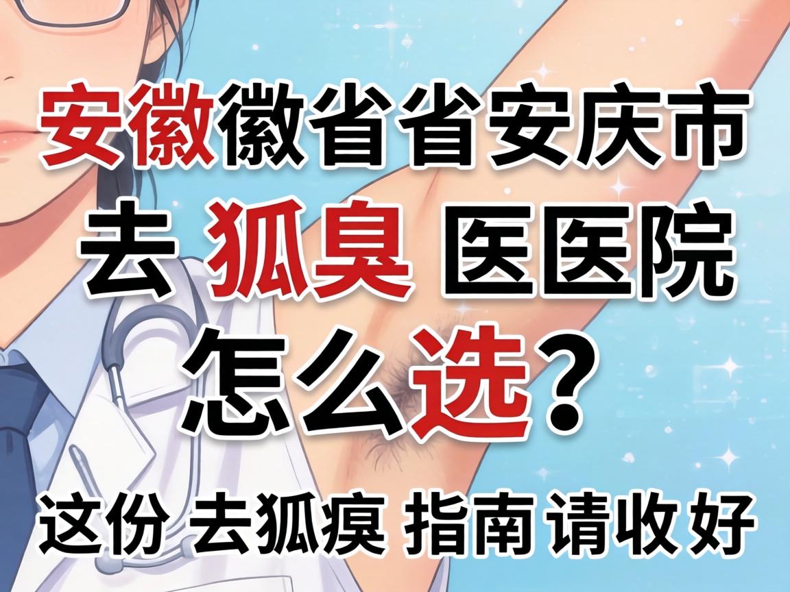安徽省安庆市去狐臭医院怎么选？这份去狐臭指南请收好