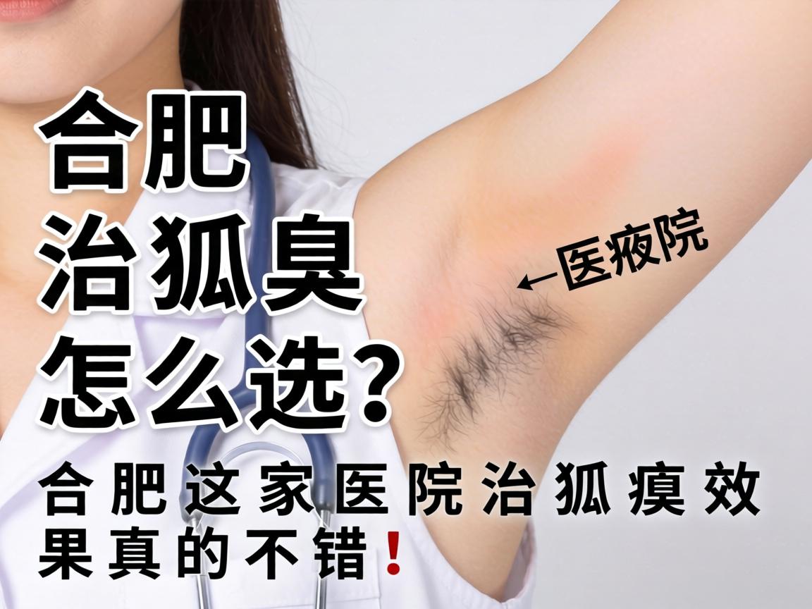 合肥治狐臭医院怎么选？合肥这家医院治狐臭效果真的不错！
